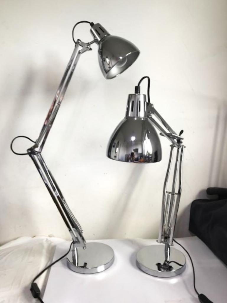 Bureau Lamp Chroom Verstelbaar Vintage✨😍😎💑🎁👌, Ophalen of Verzenden, Zo goed als nieuw