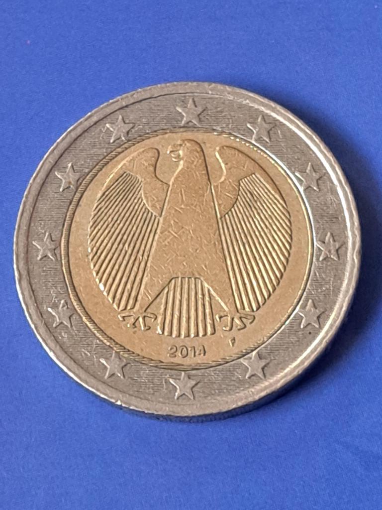 2014 F Allemagne 2 euros Stuttgart, rare, Envoi, Allemagne, 2 euros, Monnaie en vrac