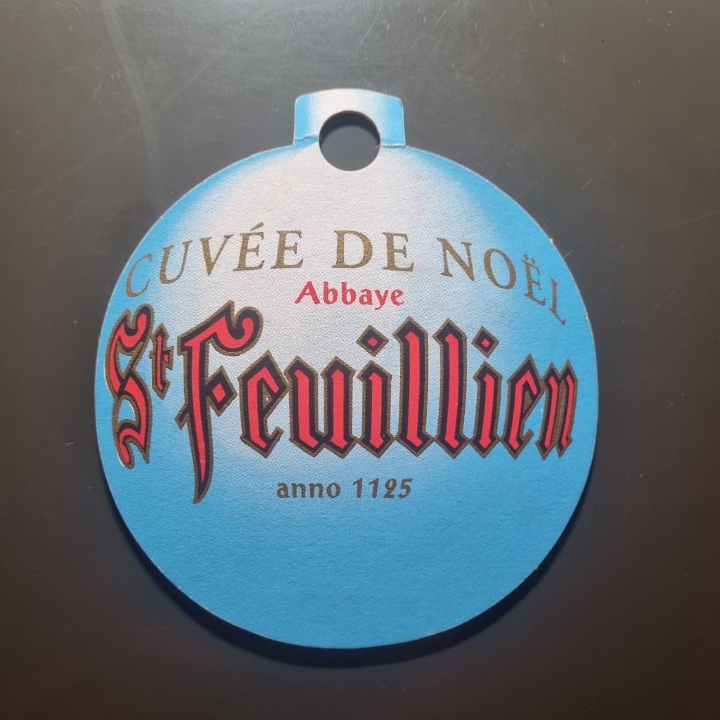 Sous Bock Cuvée de Noël St Feuillien (modèle 3), Enlèvement ou Envoi, Utilisé, Sous-bock, Autres marques