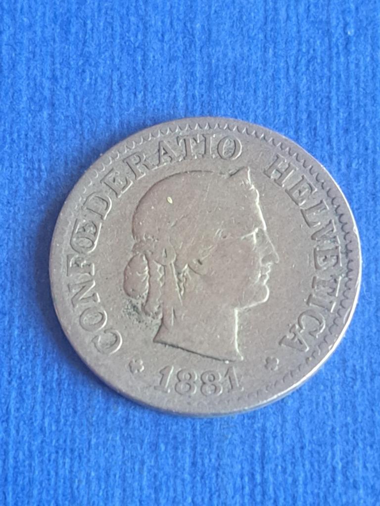 1881 Suisse 10 centimes, Envoi, Autres pays, Monnaie en vrac