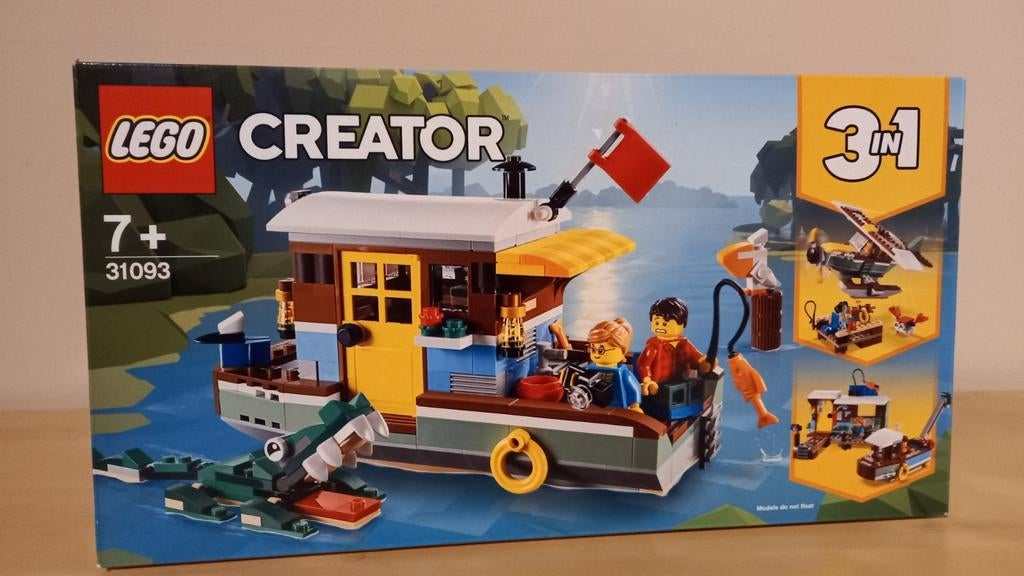 Lego Creator 31093 3 in 1 Woonboot, watervliegtuig, Enfants & Bébés, Jouets | Duplo & Lego, Comme neuf, Lego, Ensemble complet