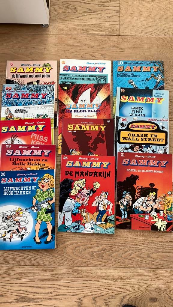 13 strips Sammy in heel goede staat, Boeken, Strips | Comics, Zo goed als nieuw, Ophalen of Verzenden