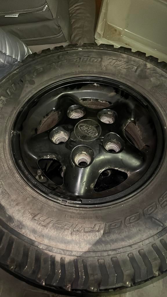 4 velgen met bf goodriche banden met nog redelijk profiel, Auto-onderdelen, Ophalen, Band(en)
