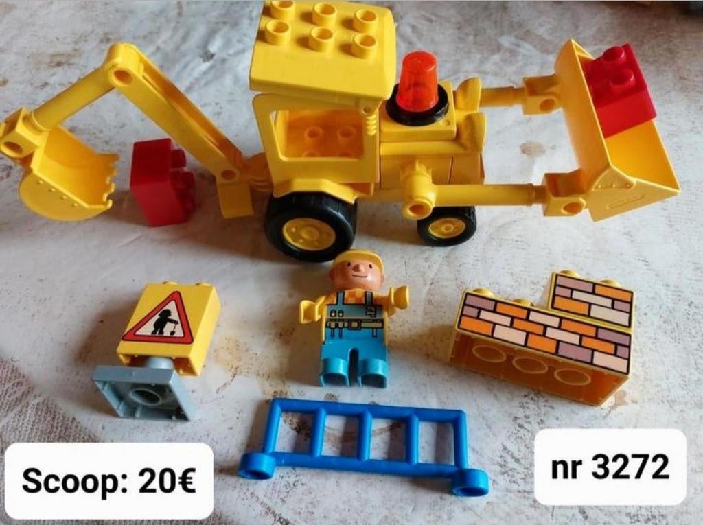 Lego duplo: Scoop on the Road set nr 3272 (3)bob de bouwer, Ophalen of Verzenden, Zo goed als nieuw, Duplo