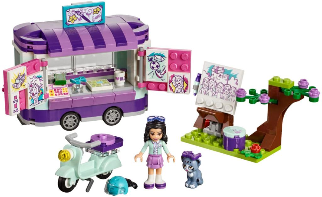 Lego Friends 41332 Emma's Art Stand, Ophalen, Zo goed als nieuw, Complete set, Lego