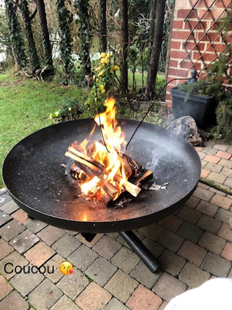feu de terrasse en métal , brasero , soldé - 20 % !, Jardin & Terrasse, Chauffage de terrasse, Neuf, Sol, Résistant à l'eau, Enlèvement