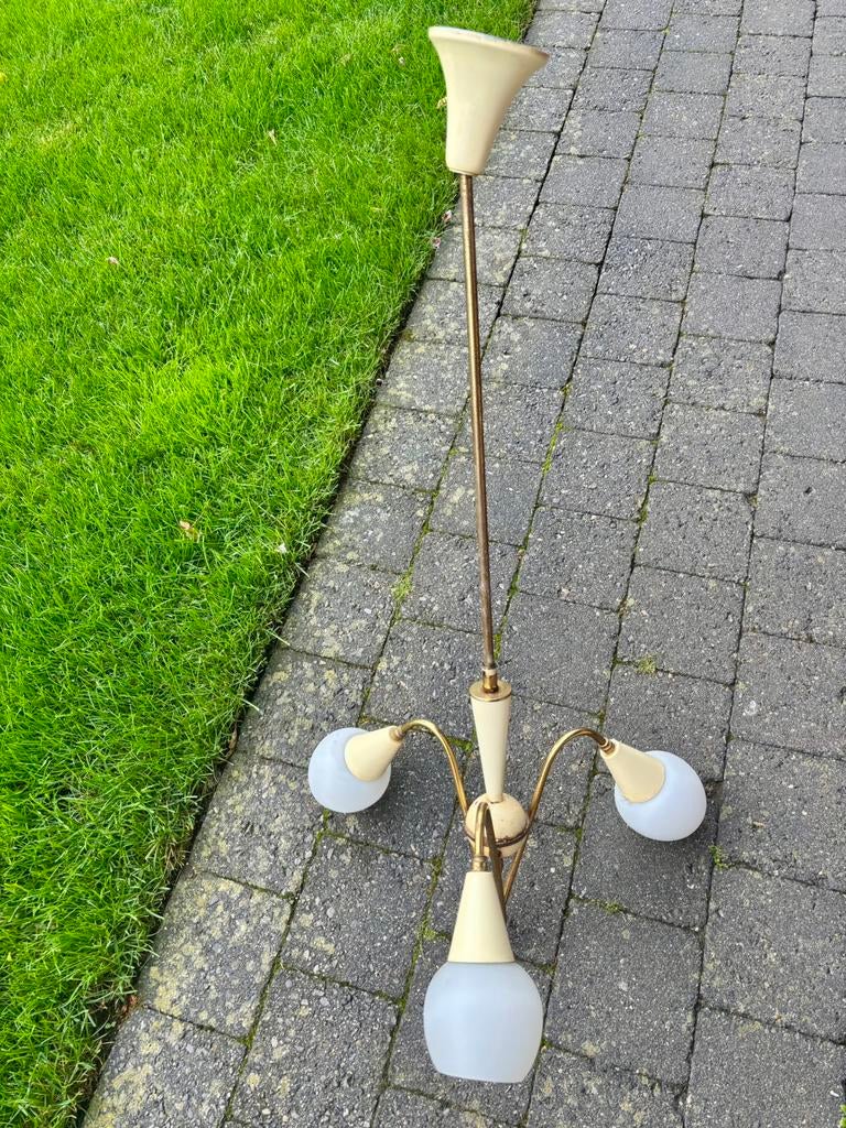 Vintage spider hanglamp / plafondlamp jaren 70, Ophalen
