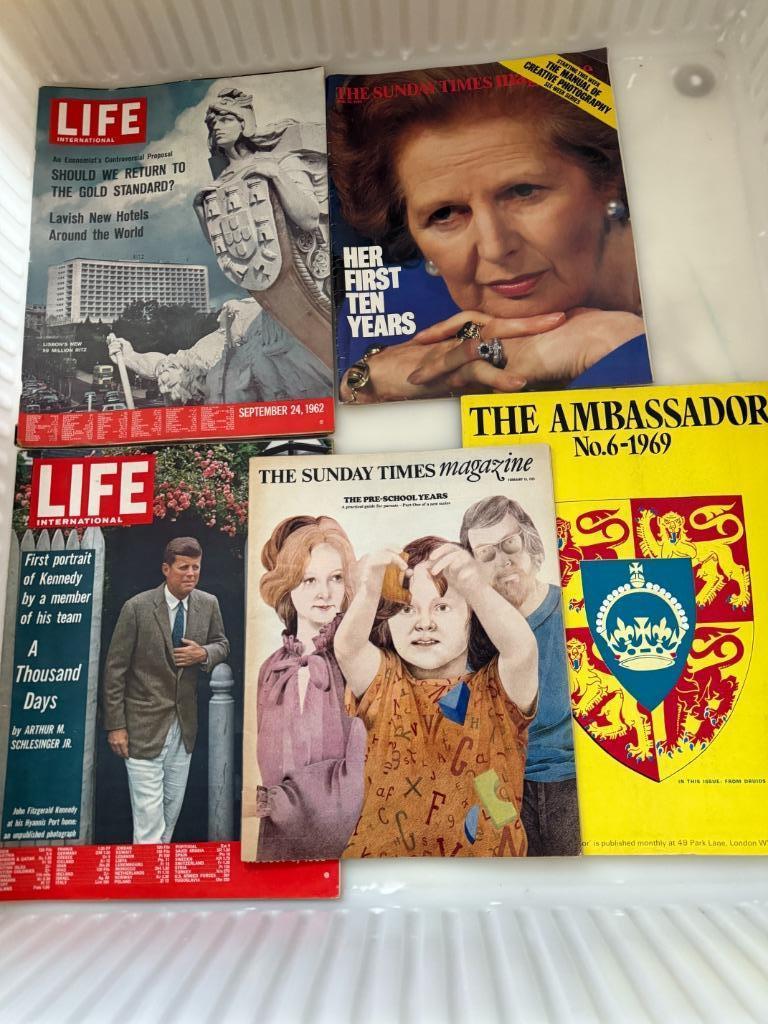 Revues américaines, anciennes, lot de 5, Collections, Revues, Journaux & Coupures, Journal ou Magazine, 1960 à 1980, Envoi