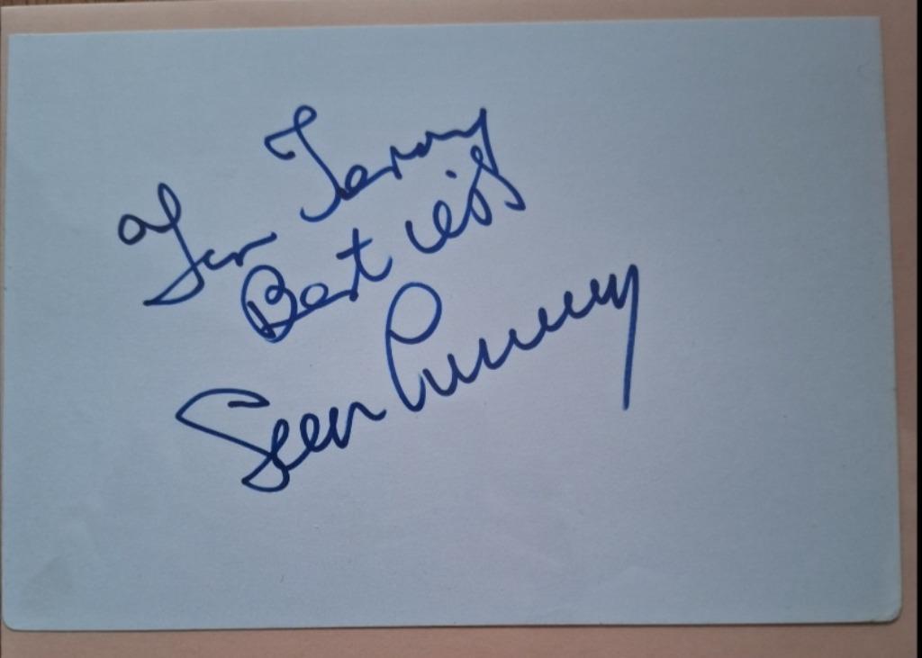 Autographe original de SEAN CONNERY avec certificat, Collections, Musique, Artistes & Célébrités, Enlèvement ou Envoi, Signé
