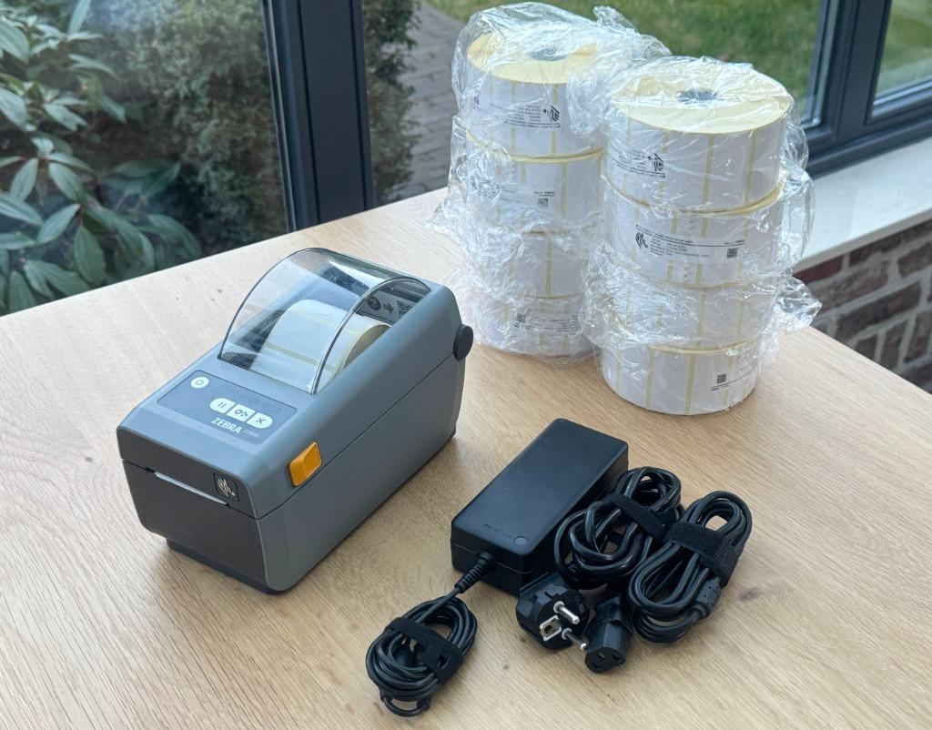 Zebra ZD410 Bluetooth/Wifi Label Printer (+ 8x Rol Labels), Computers en Software, Labelprinters, Ophalen, Zo goed als nieuw