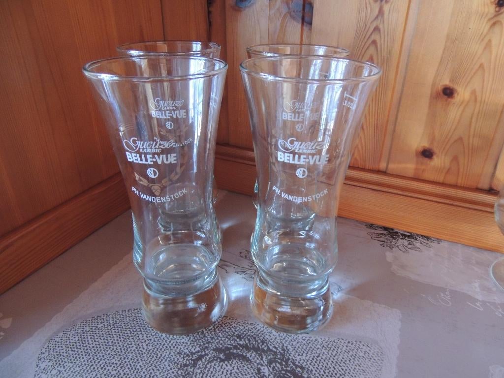 Verres - Gueuze Belle-Vue 3€ pièce, Maison & Meubles, Cuisine | Vaisselle, Enlèvement