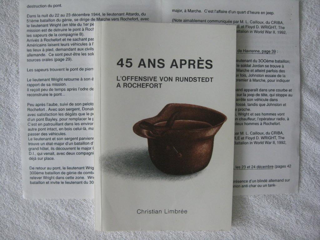 Rochefort guerre 40-45 – Limbrée - 1989 avec docus complém., Ophalen of Verzenden, Gelezen, Algemeen