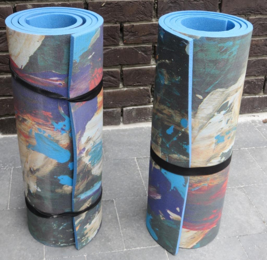 2x Fitnessmat - yogamat - mat - kampeermat, Ophalen of Verzenden, Eenpersoons, 180 cm
