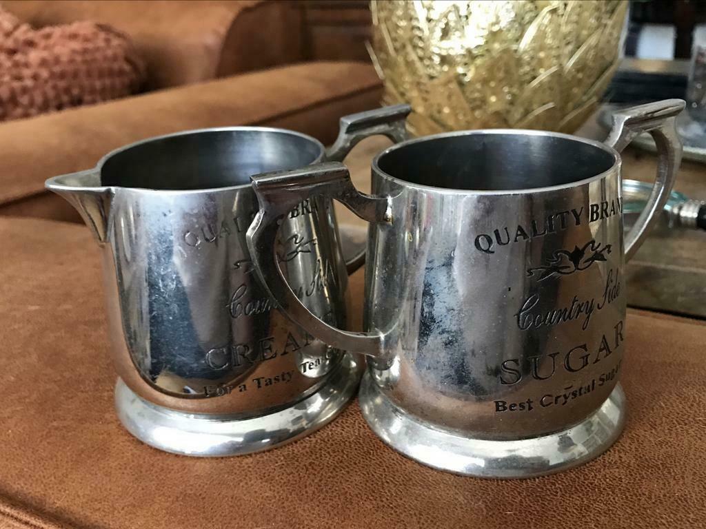 Metalen Melk & Suiker potjes 🫖☕️, Ophalen of Verzenden