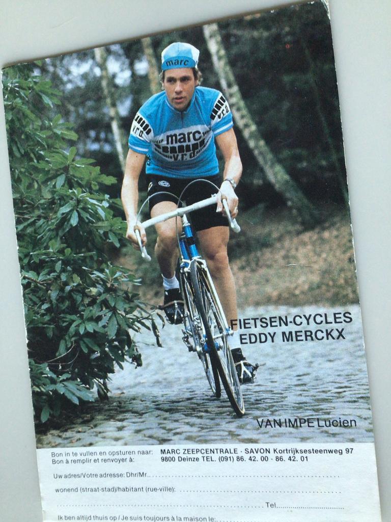 Wielerkaart team marc zeepcentrale lucien van impe, Verzenden, Zo goed als nieuw
