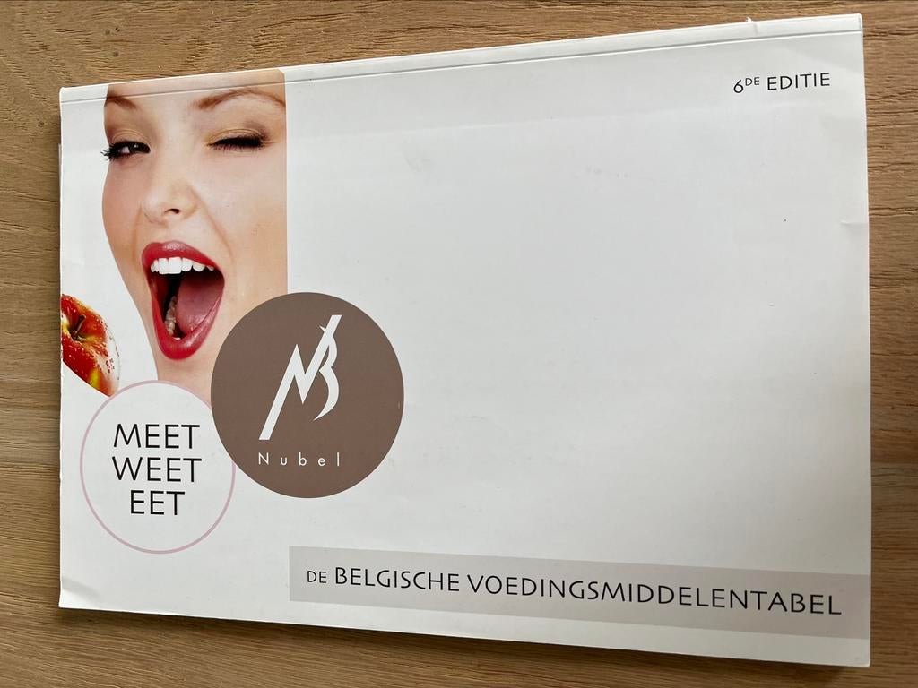 Belgische voedingsmiddelentabel 2020-2021, Boeken, Ophalen of Verzenden, Zo goed als nieuw