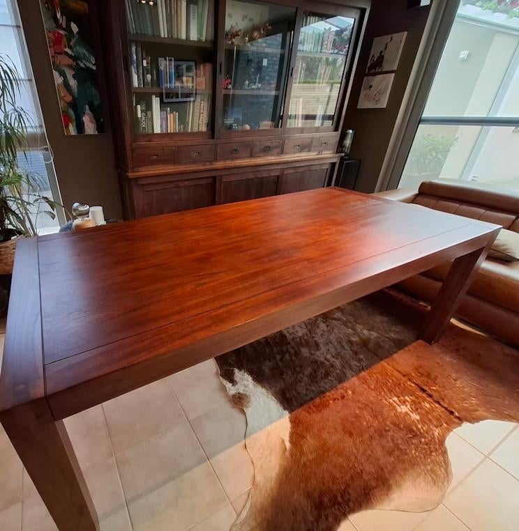 Grote massieve eettafel, Huis en Inrichting, Tafels | Eettafels, Ophalen, Gebruikt, 200 cm of meer, 50 tot 100 cm