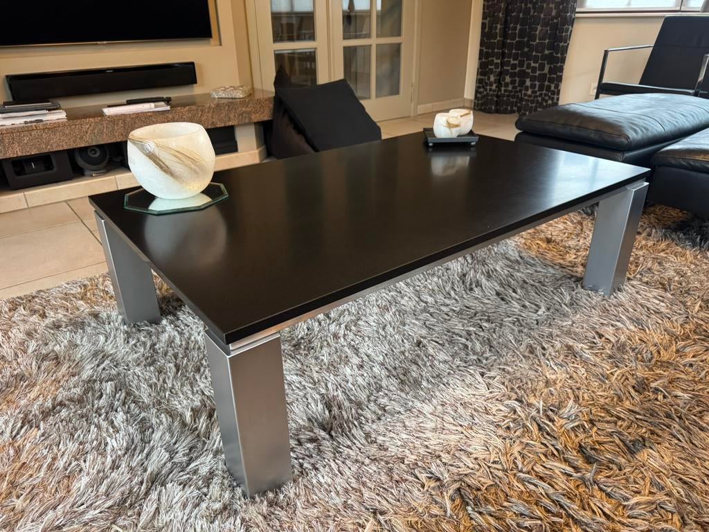 Salontafel met marmeren tablet, Huis en Inrichting, Ophalen, Gebruikt