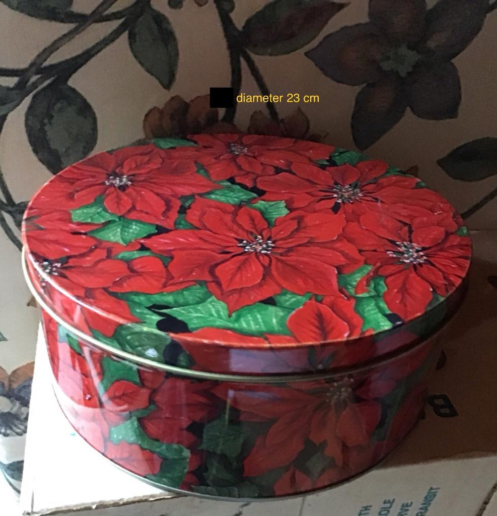 blikken kerstdoos, Ophalen of Verzenden, Gebruikt