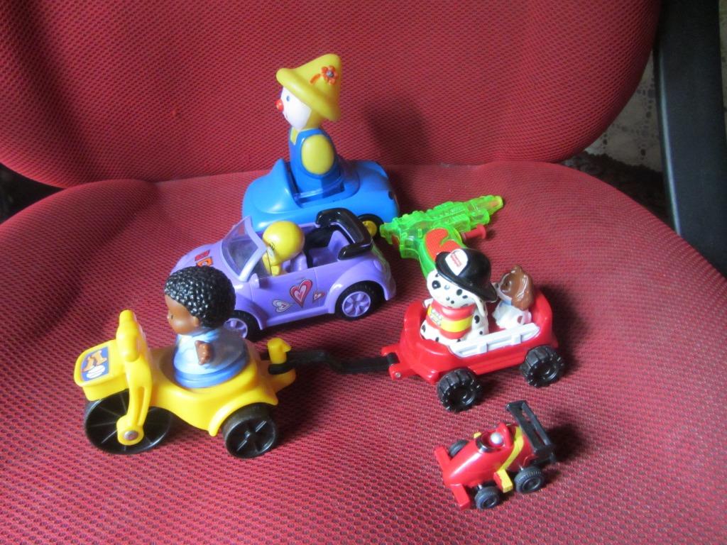 kleine auto's fischer technik + 1 play mobile, Enlèvement, Utilisé