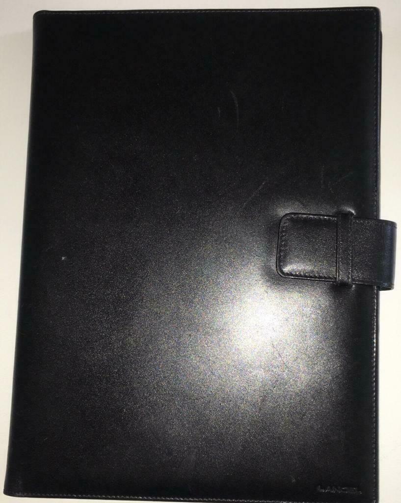 Leuke documenthouder met vakjes, vintage Lancel in Leder., Handtassen en Accessoires, Portemonnees, Zo goed als nieuw, Overige merken