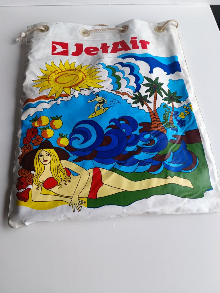 Jet Air vintage opblaasbaar matras — zwembad, Verzamelen, Luchtvaart en Vliegtuigspotten, Ophalen of Verzenden