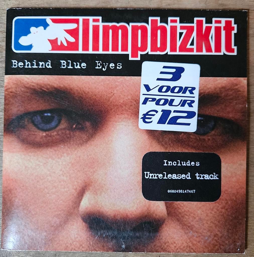 Limp Bizkit Behind Blue Eyes, Ophalen of Verzenden, Zo goed als nieuw