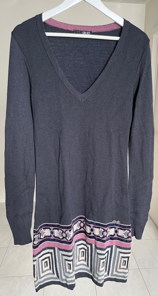 Gebreide jurk met lange mouwen, Taille 42/44 (L), Enlèvement ou Envoi, Au-dessus du genou, Porté
