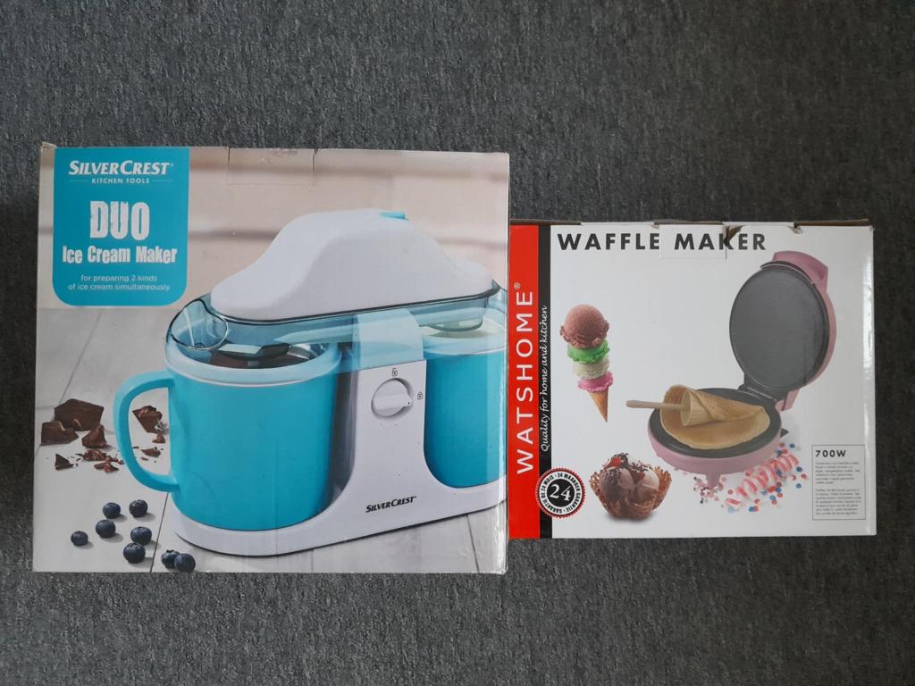 Ice cream maker & wafel maker, Elektronische apparatuur, Ophalen of Verzenden, Nieuw