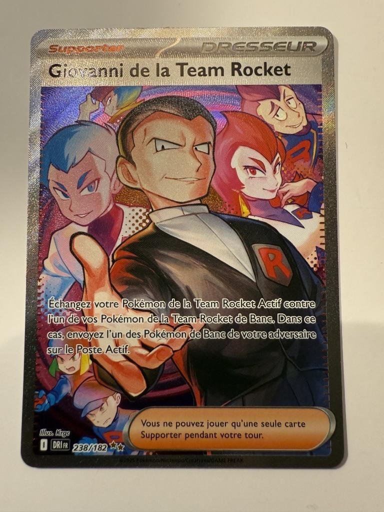 Pokémon Giovanni van Team Rocket 238/182, Ophalen, Nieuw, Losse kaart