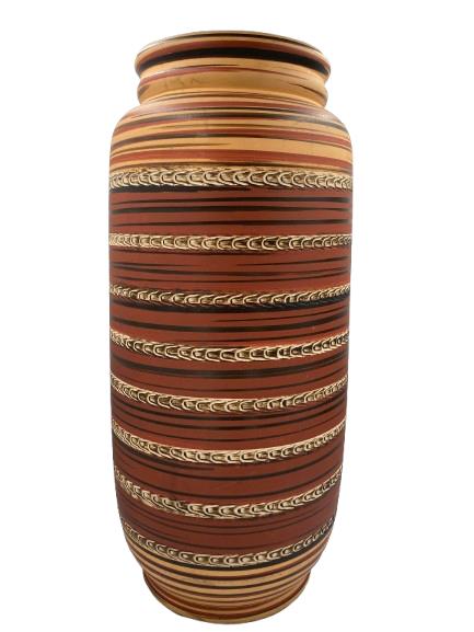 West-Duitse terracotta vloervaas, Huis en Inrichting, Woonaccessoires | Vazen, Overige kleuren, -, -, Ophalen of Verzenden