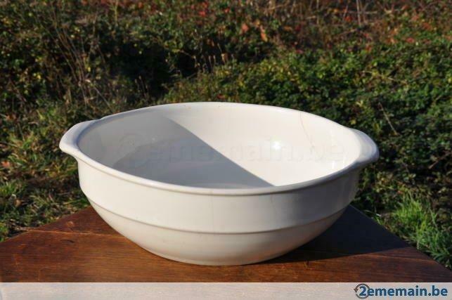 bassin en faience blanche nimy, Antiquités & Art, Antiquités | Céramique & Poterie