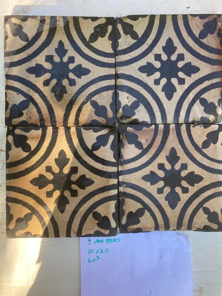 Divers carreaux anciens 20 X 20 DÉJÀ NETTOYÉS, Enlèvement, Utilisé