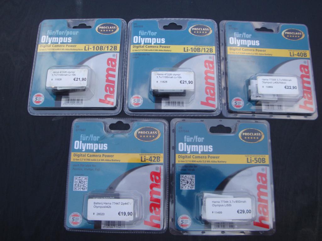 LI-10B / LI-12B batterij of accu voor Olympus fotocamera, Enlèvement ou Envoi, Neuf
