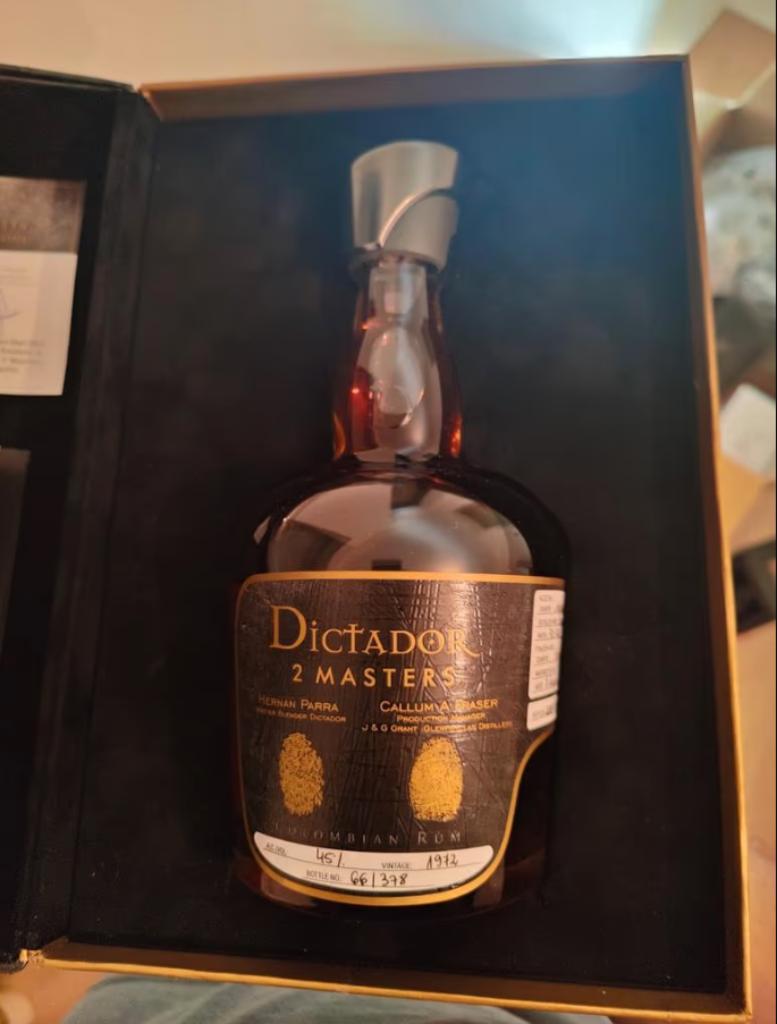 Dictador 2 masters - Glenfarclas 1972 - fles 66/378, Verzamelen, Wijnen, Ophalen of Verzenden, Nieuw, Overige typen, Vol
