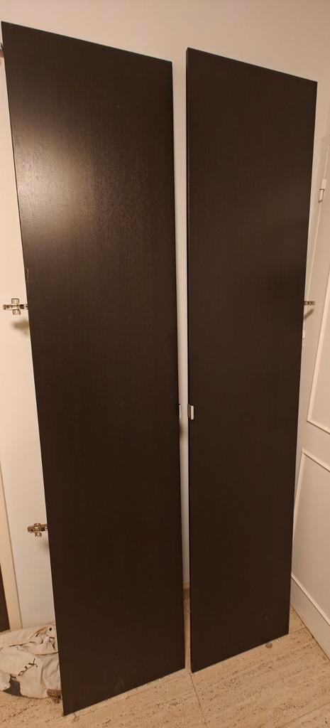 4 portes dressing Ikea Pax brun-noir, Maison & Meubles, Enlèvement, Verre