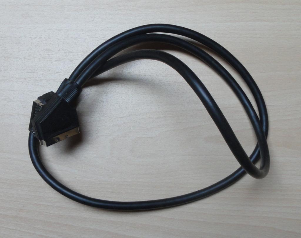 SCART kabel zwart, Ophalen, Zo goed als nieuw, Minder dan 2 meter, Scartkabel
