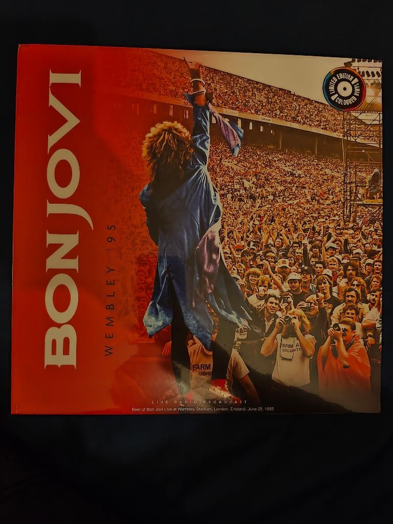 Vinyle Bon Jovi Wembley '95 limited edition coloré neuf, Ophalen of Verzenden, Nieuw in verpakking, Overige formaten