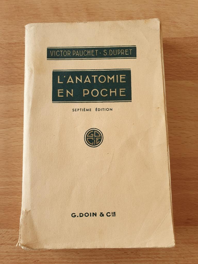 LIVRE ANCIEN ANATOMIE HUMAINE, Enlèvement ou Envoi, Utilisé, Ne s'applique pas, Divers auteurs