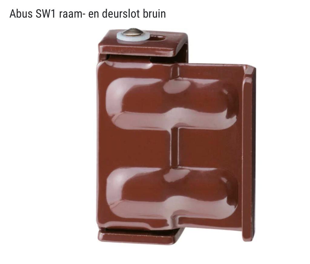 Extra  raam- en deurslot - beveiligingsslot - bruin, Ophalen of Verzenden, Nieuw, Compleet systeem, Raam of Deur