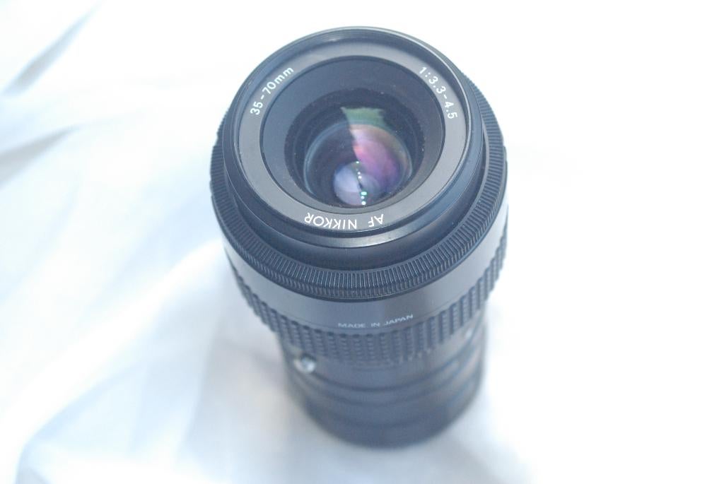 Nikon af 35-70 mm 3,3-4,5 + 3 macroringen, Audio, Tv en Foto, Ophalen of Verzenden, Gebruikt, Spiegelreflex, Nikon