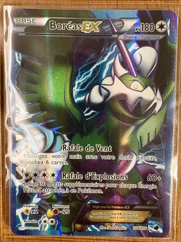 Boréas EX FULL ART (N&B - Glaciation plasma) - 114/116, Envoi, Neuf