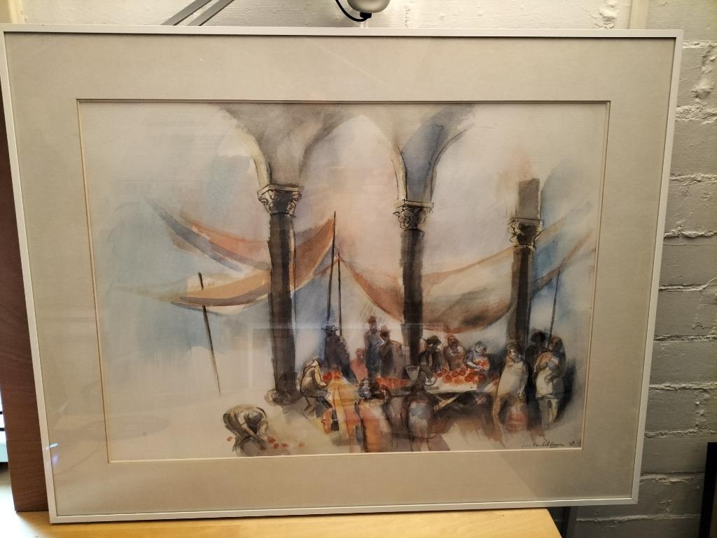 Jos VANBEKBERGEN (1930-2011) "Markt", Enlèvement