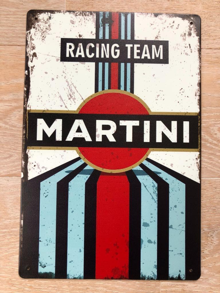 Plaque murale en métal au look vintage MARTINI RACING TEAM -, Collections, Enlèvement ou Envoi, Neuf, Panneau publicitaire