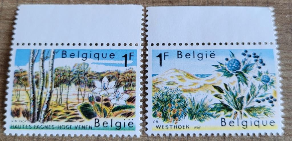 Oude postzegels: Hoge Venen + Westkust (postfris), Frankeerzegel, Ophalen of Verzenden, Zonder stempel, Postfris