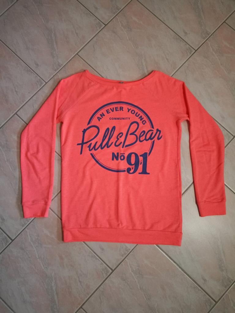 Sweatshirt, Taille 36 (S), Comme neuf, Pull & Bear, Orange