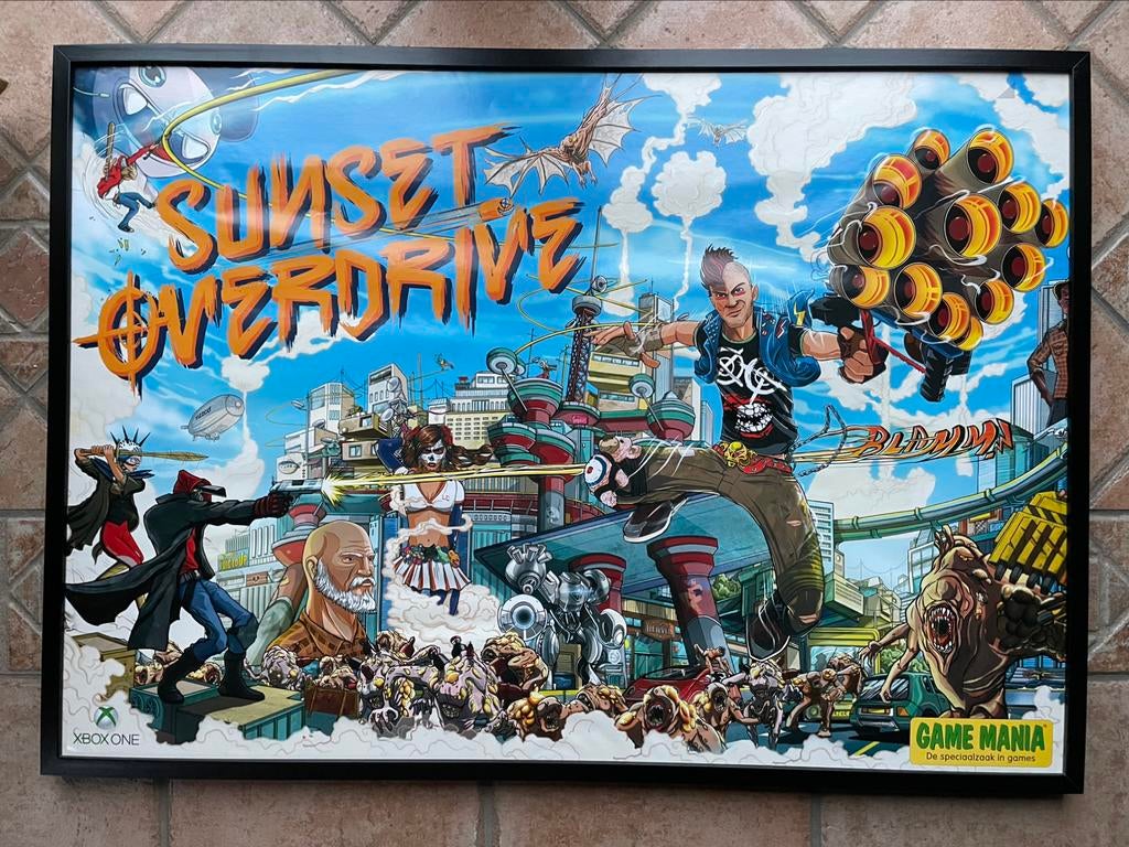 Grote Poster Sunset Overdrive uit Game Mania - XBOX ONE, Ophalen, Xbox One