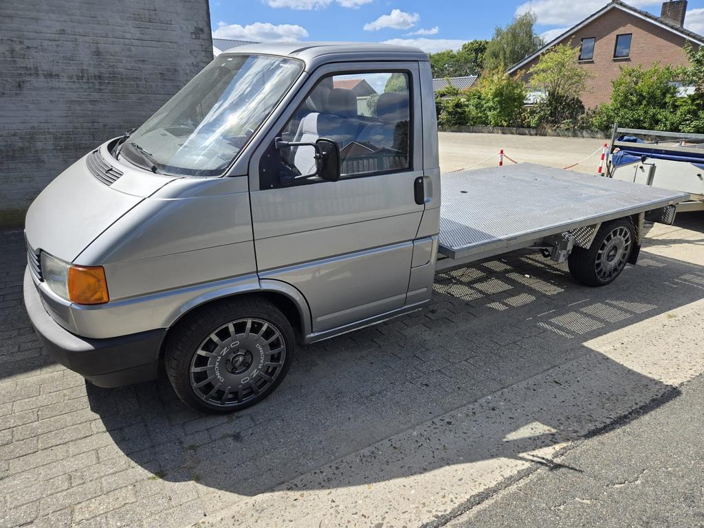Volkswagen t4 pick up automaat zeer proper, Auto's, Stof, Volkswagen, Trekhaak, Grijs