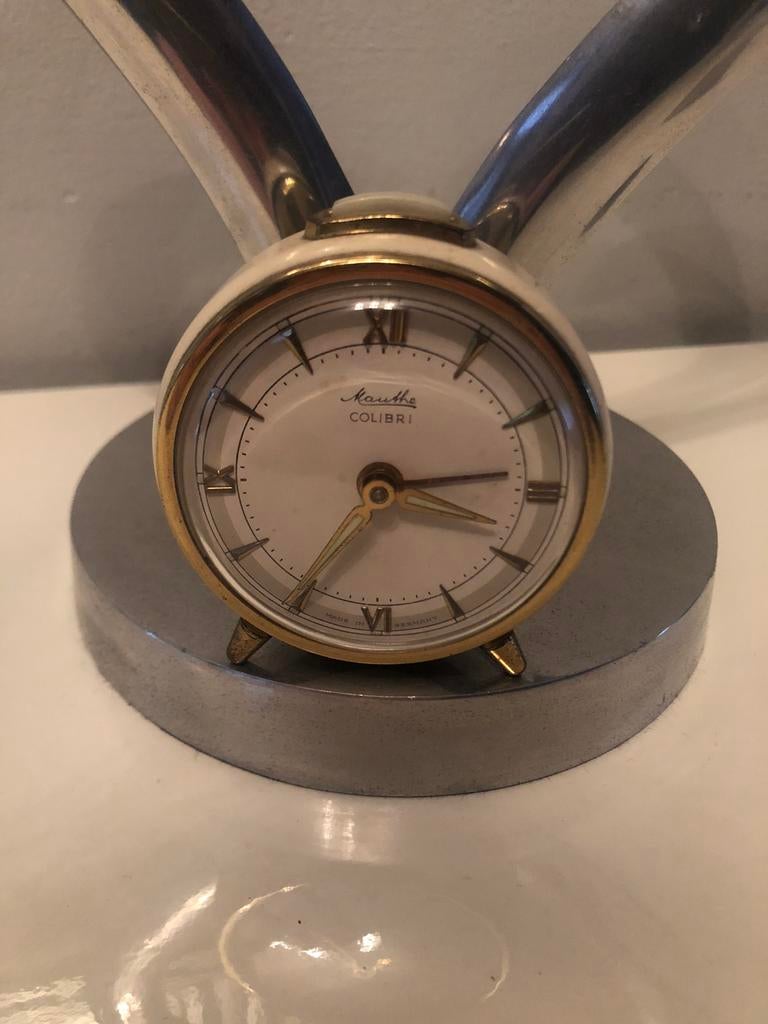 Années 1950 MAUTHE Colibri réveil /horloge /montre, Antiquités & Art