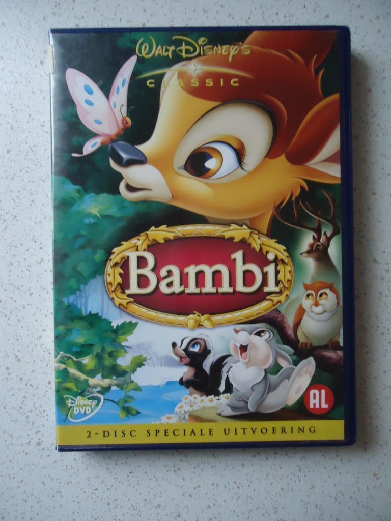 Dubbel DVD van Walt Disney "BAMBI" in Prima Staat !, Ophalen of Verzenden, Zo goed als nieuw, Avontuur, Film